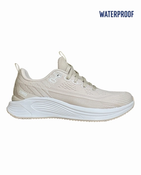 99458-614-M | WOMEN'S PROTO TRAINER WATERPROOF SNEAKERS | SAND/BLANC DE BLANC