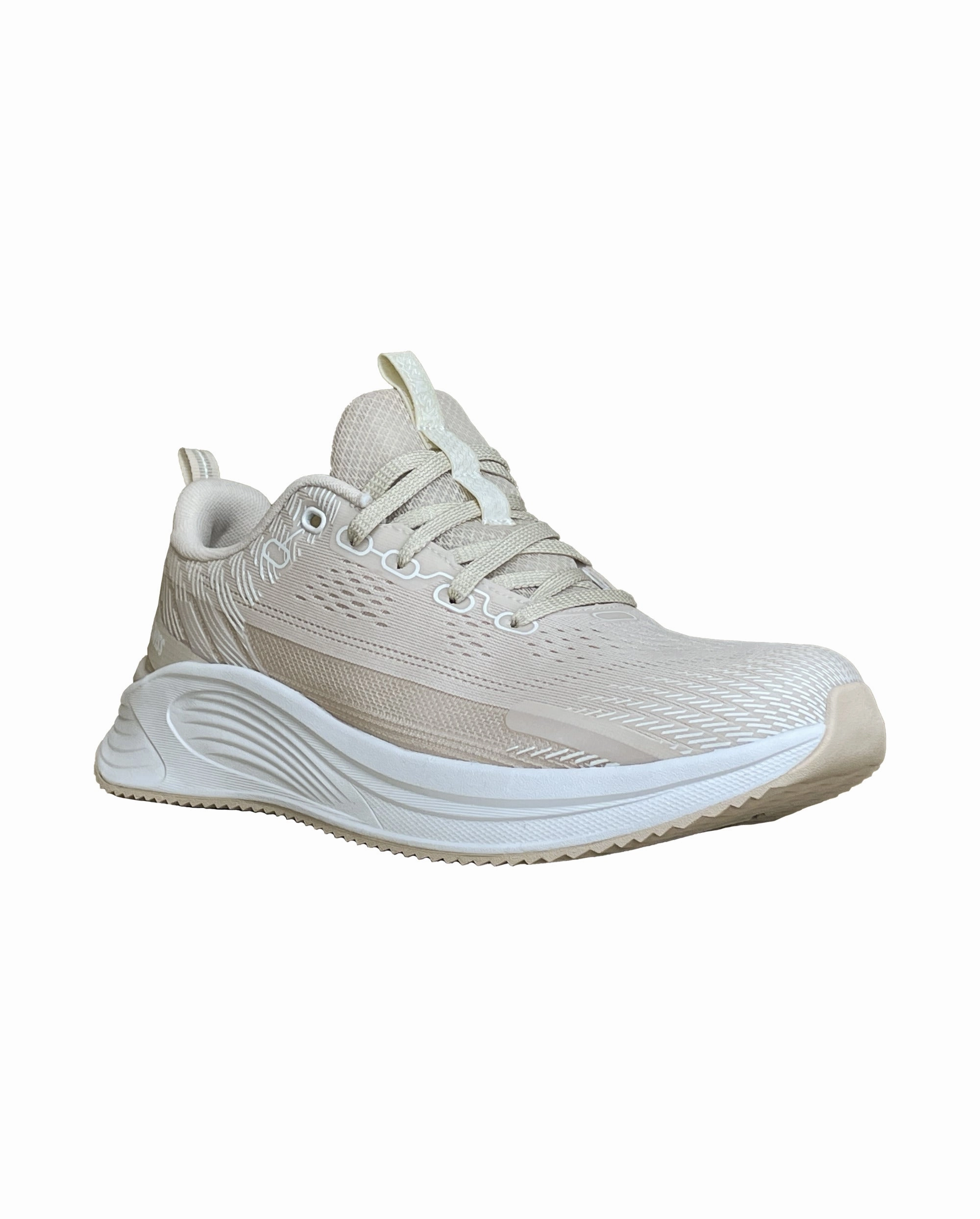 99458-614-M | WOMEN'S PROTO TRAINER WATERPROOF SNEAKERS | SAND/BLANC DE BLANC