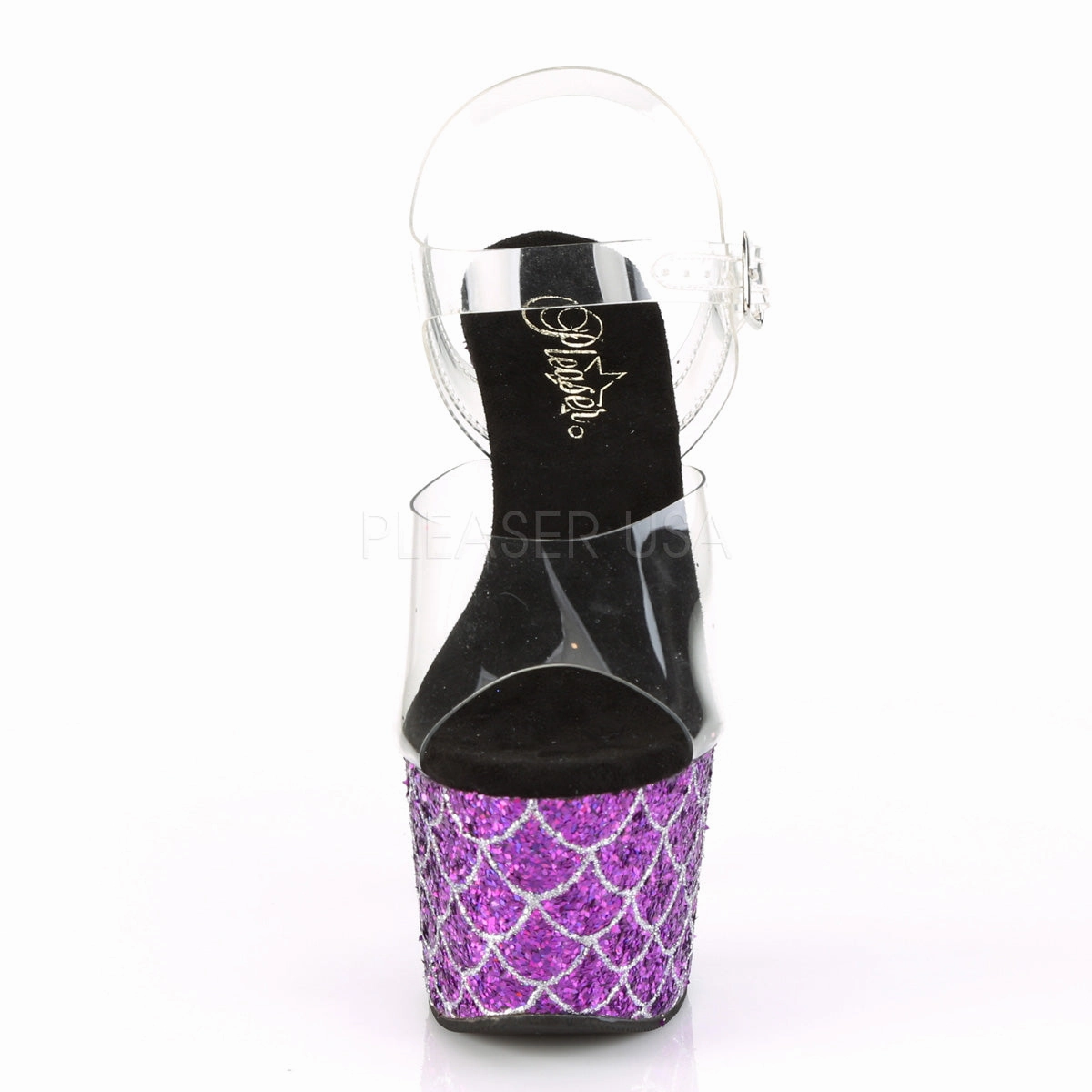 ADORE-708MSLG  Clear/Purple Multi Glitter