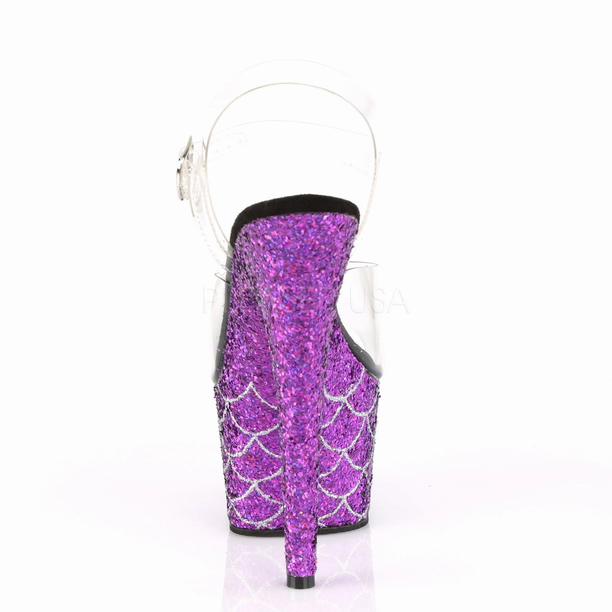ADORE-708MSLG  Clear/Purple Multi Glitter