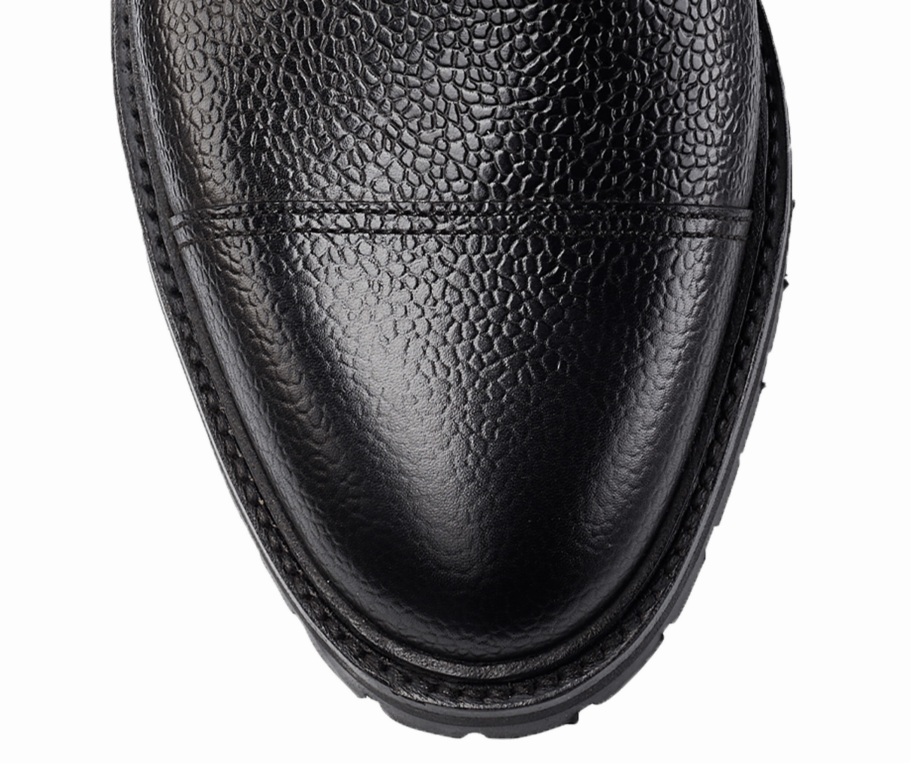 Aldershot Black Scotch Grain & Black Rough-Out Suede