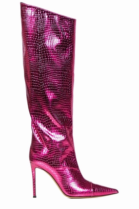 Alexandre Vauthier Embossed Heeled Boots