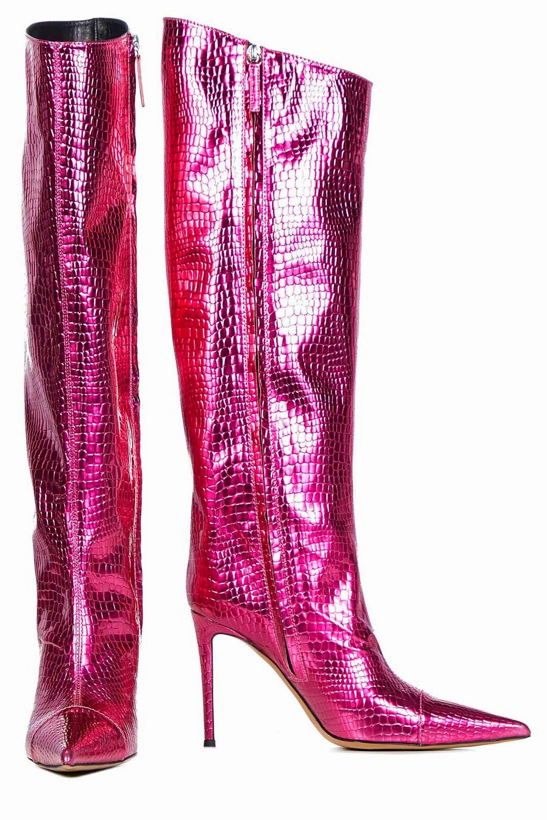 Alexandre Vauthier Embossed Heeled Boots
