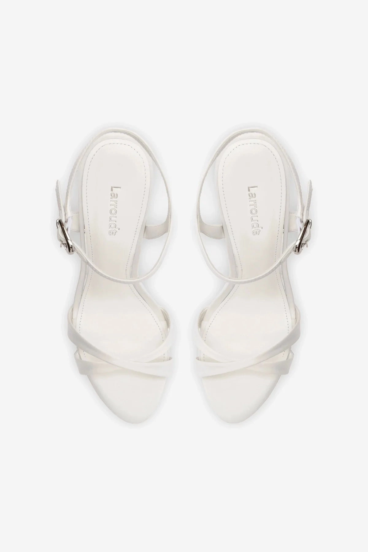 Angelina Sandal In White Satin