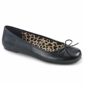 ANNA-01  Black Faux Leather