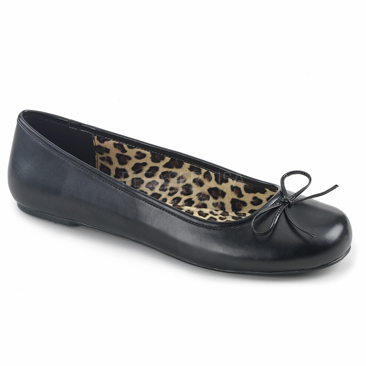 ANNA-01  Black Faux Leather