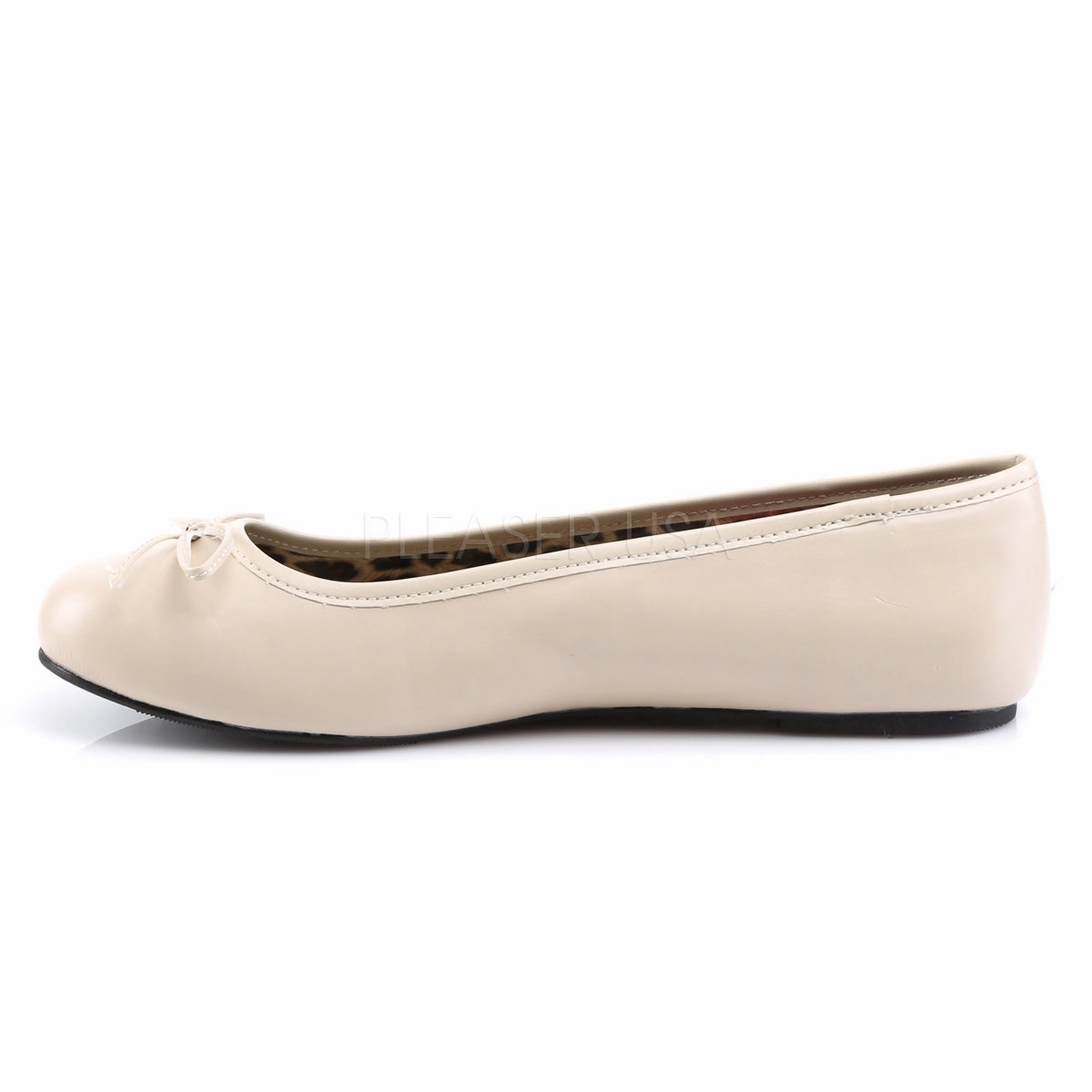 ANNA-01  Cream Faux Leather