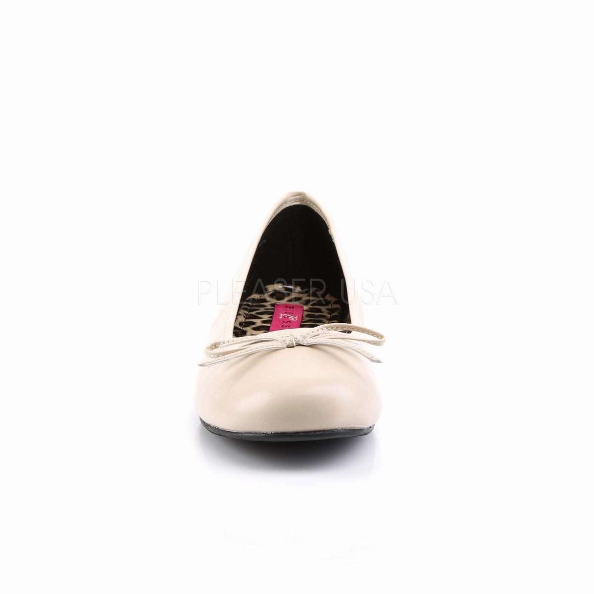 ANNA-01  Cream Faux Leather