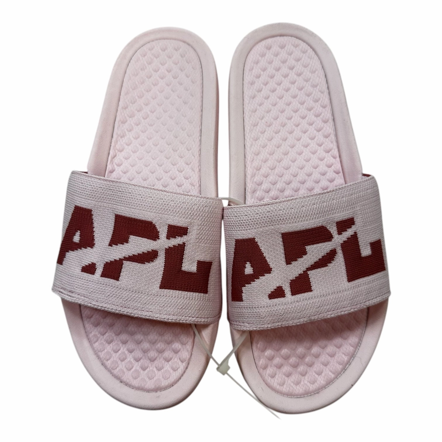 APL Big Logo TechLoom Slides Sandals Flats By Clothes Mentor In Pink, Size: 9
