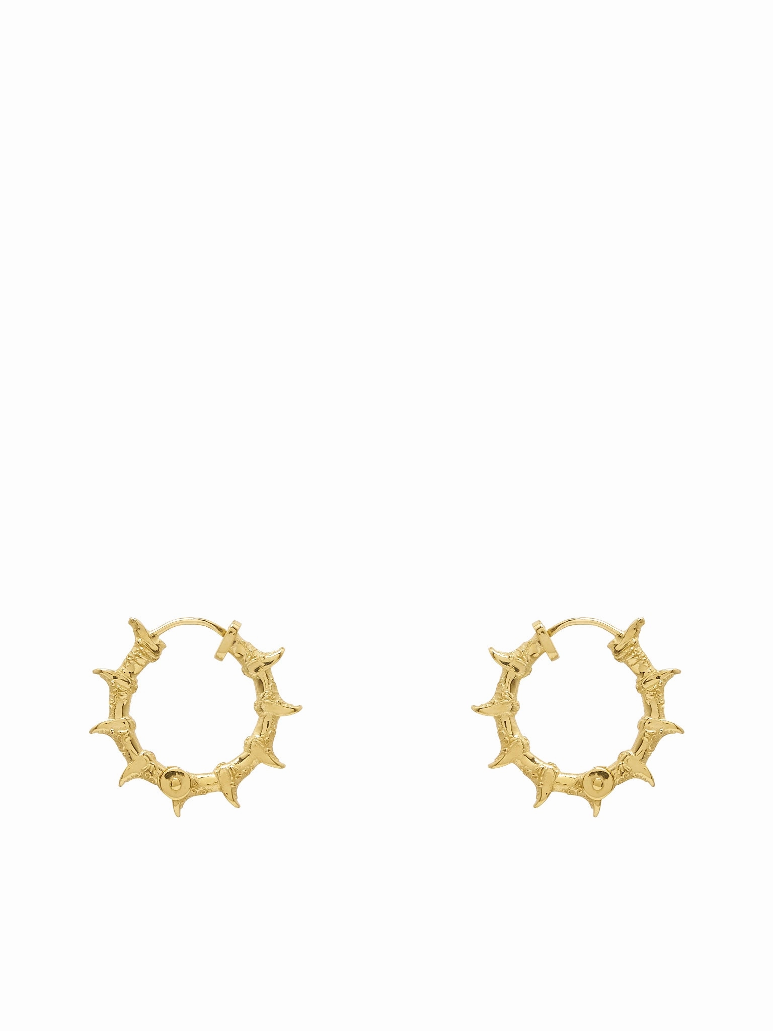Babis Boots Earrings (BABIS-BOOTS-HOOPS-M-PB-GOLD)