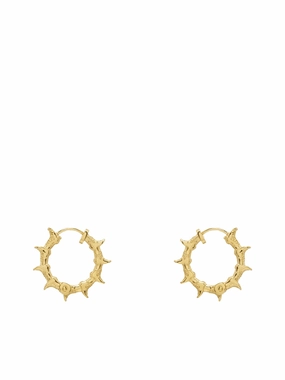 Babis Boots Earrings (BABIS-BOOTS-HOOPS-M-PB-GOLD)