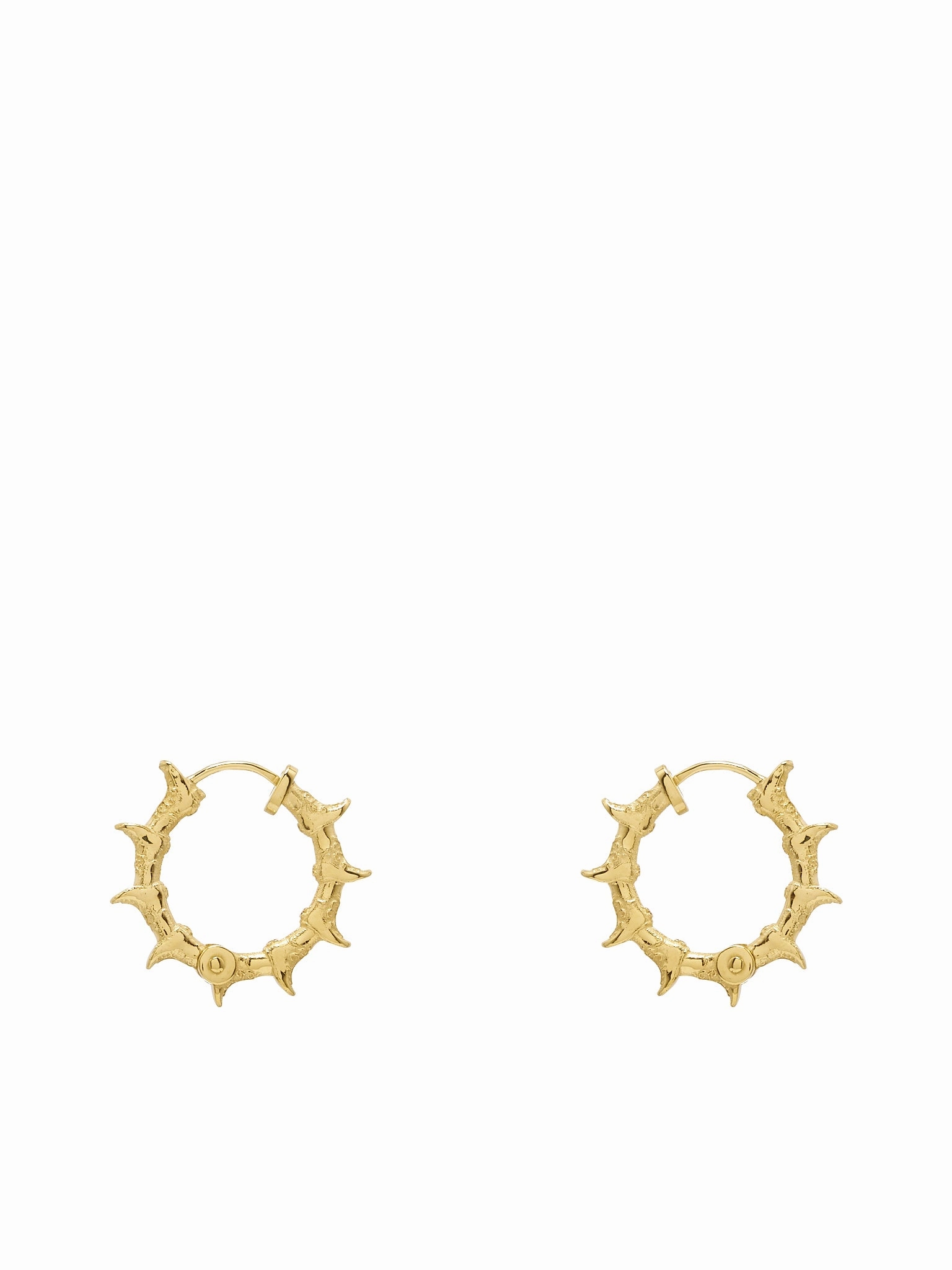 Babis Boots Earrings (BABIS-BOOTS-HOOPS-M-PB-GOLD)