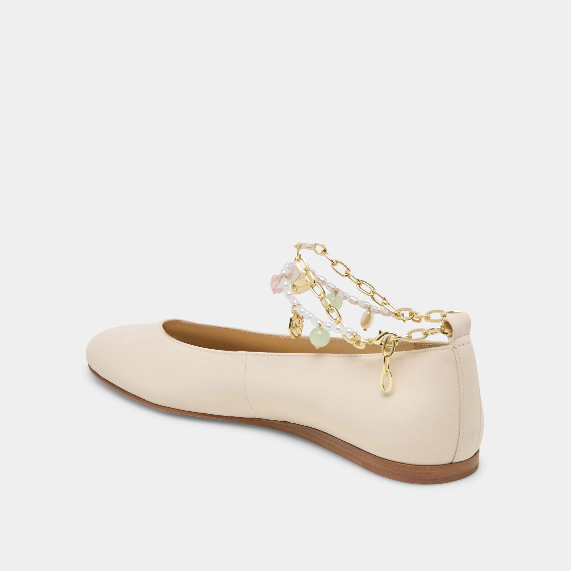BAIDEN BALLET FLATS BONE LEATHER