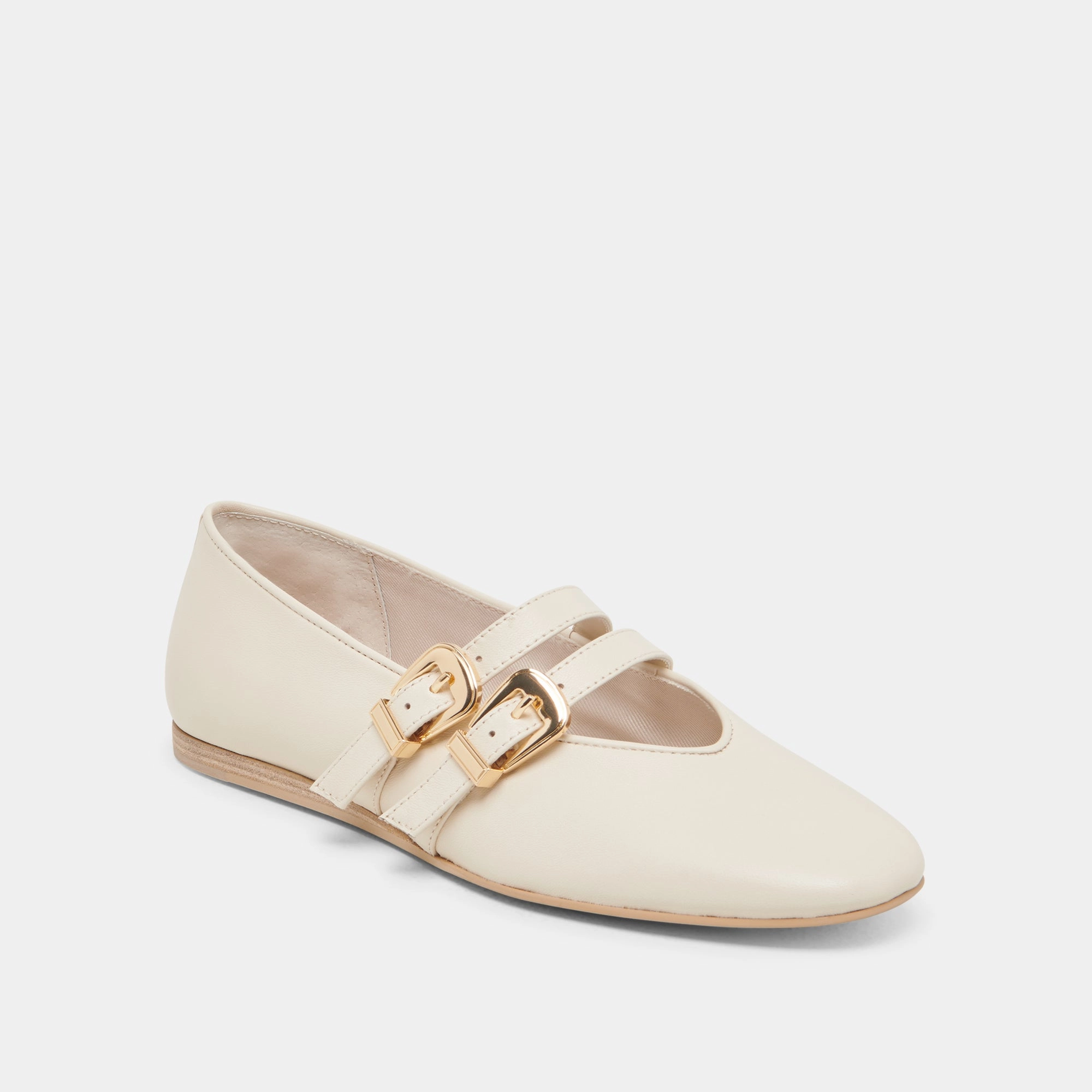 BAYLEE BALLET FLATS IVORY LEATHER