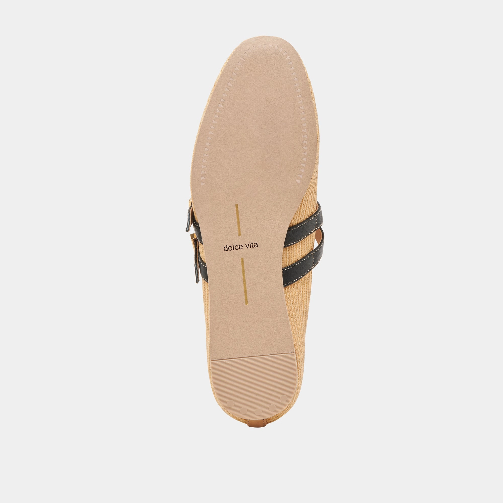 BAYLEE WIDE BALLET FLATS NATURAL RAFFIA