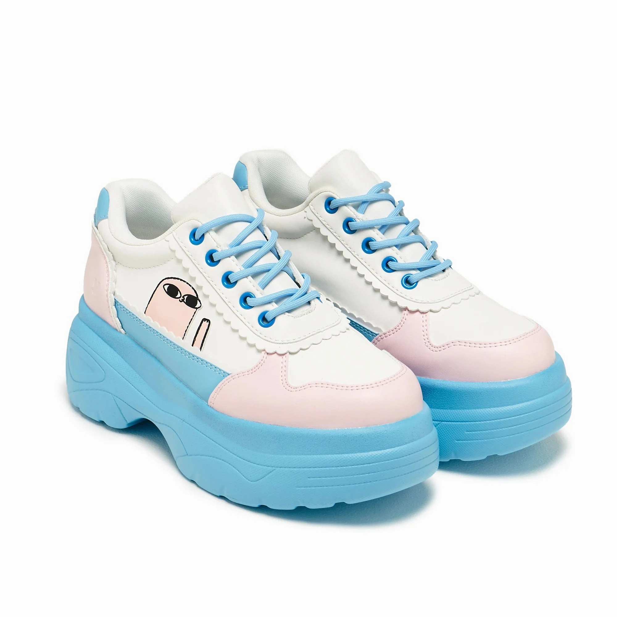 Bean says Hi Chunky Trainers - Blue