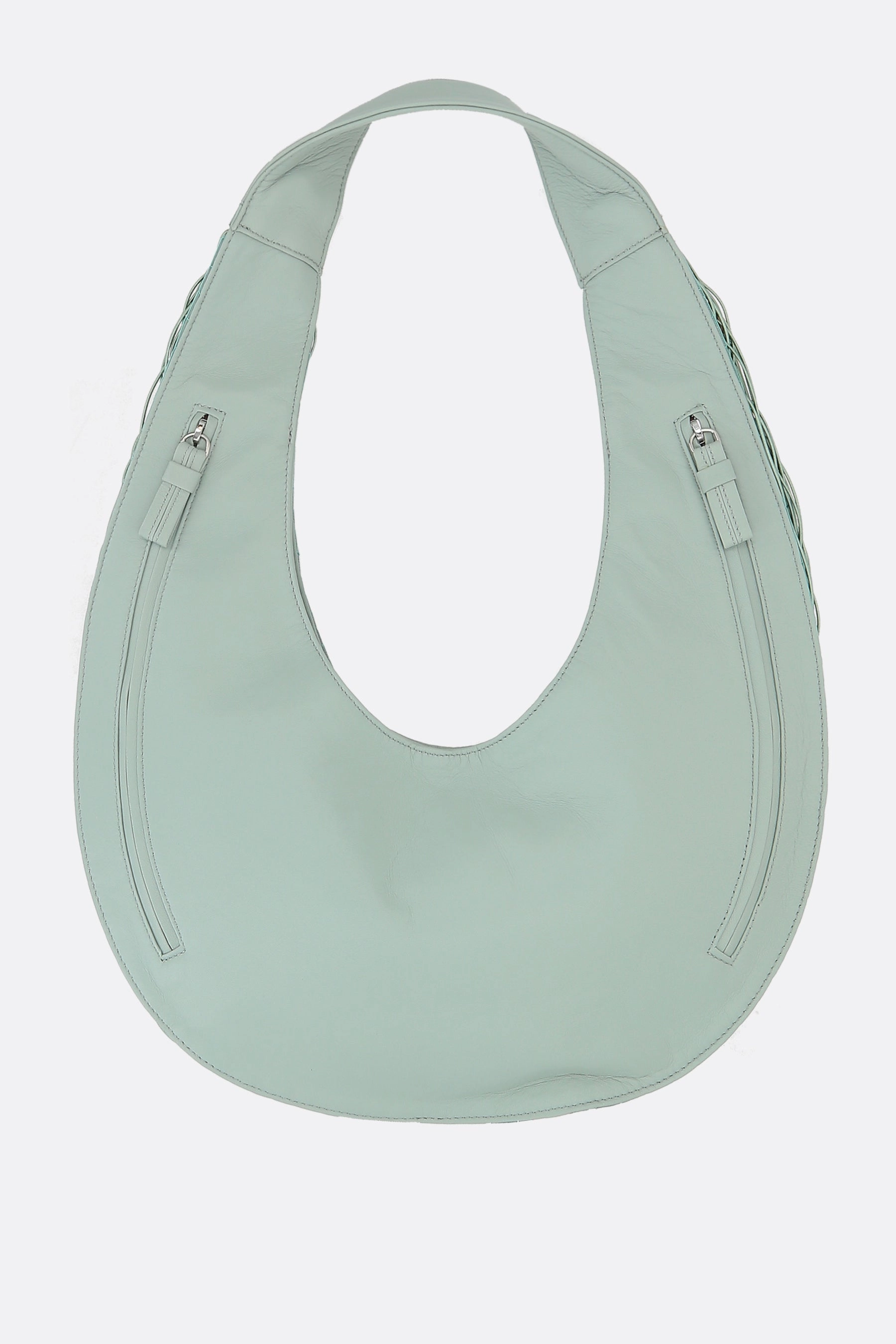 Bivalda shoulder bag in nappa with elastic bands