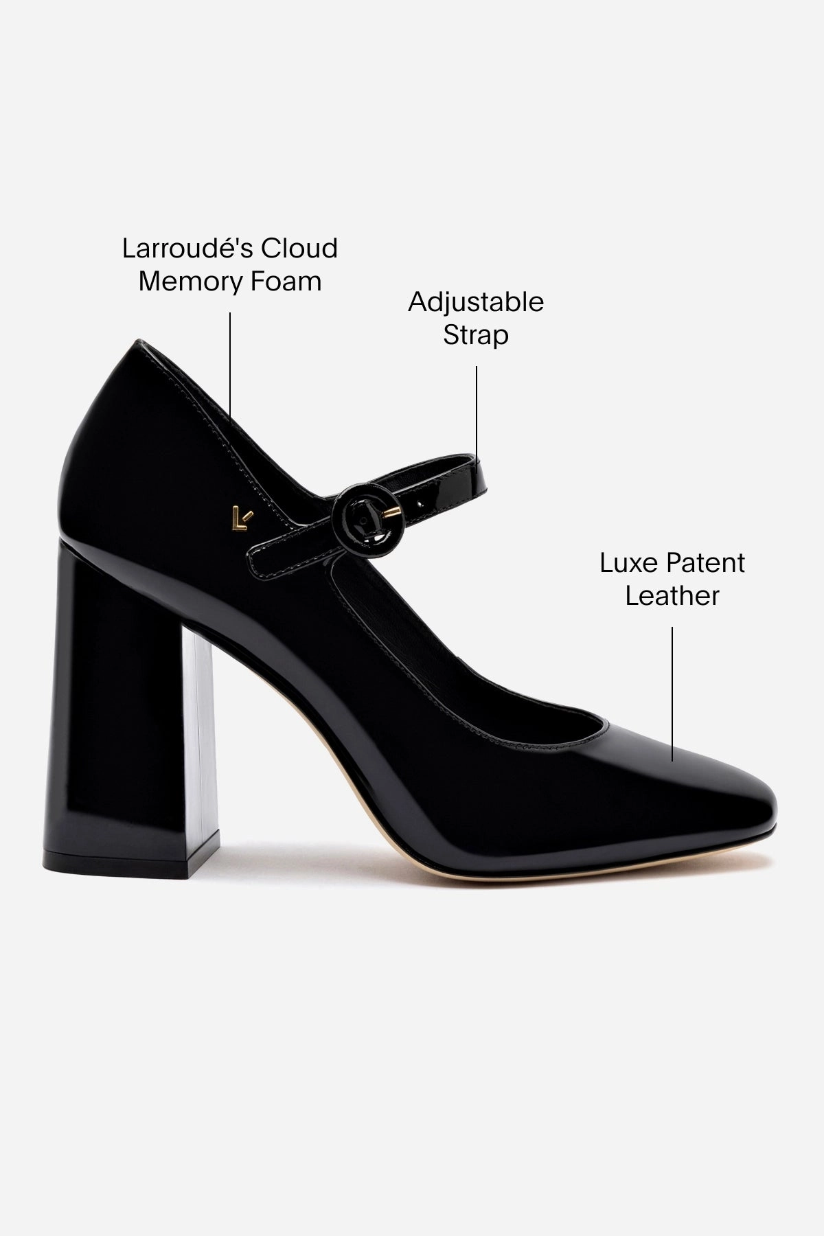Blair Hi Pump In Black Patent Leather