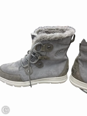Boots Ankle Flats By Sorel In Grey, Size: 8