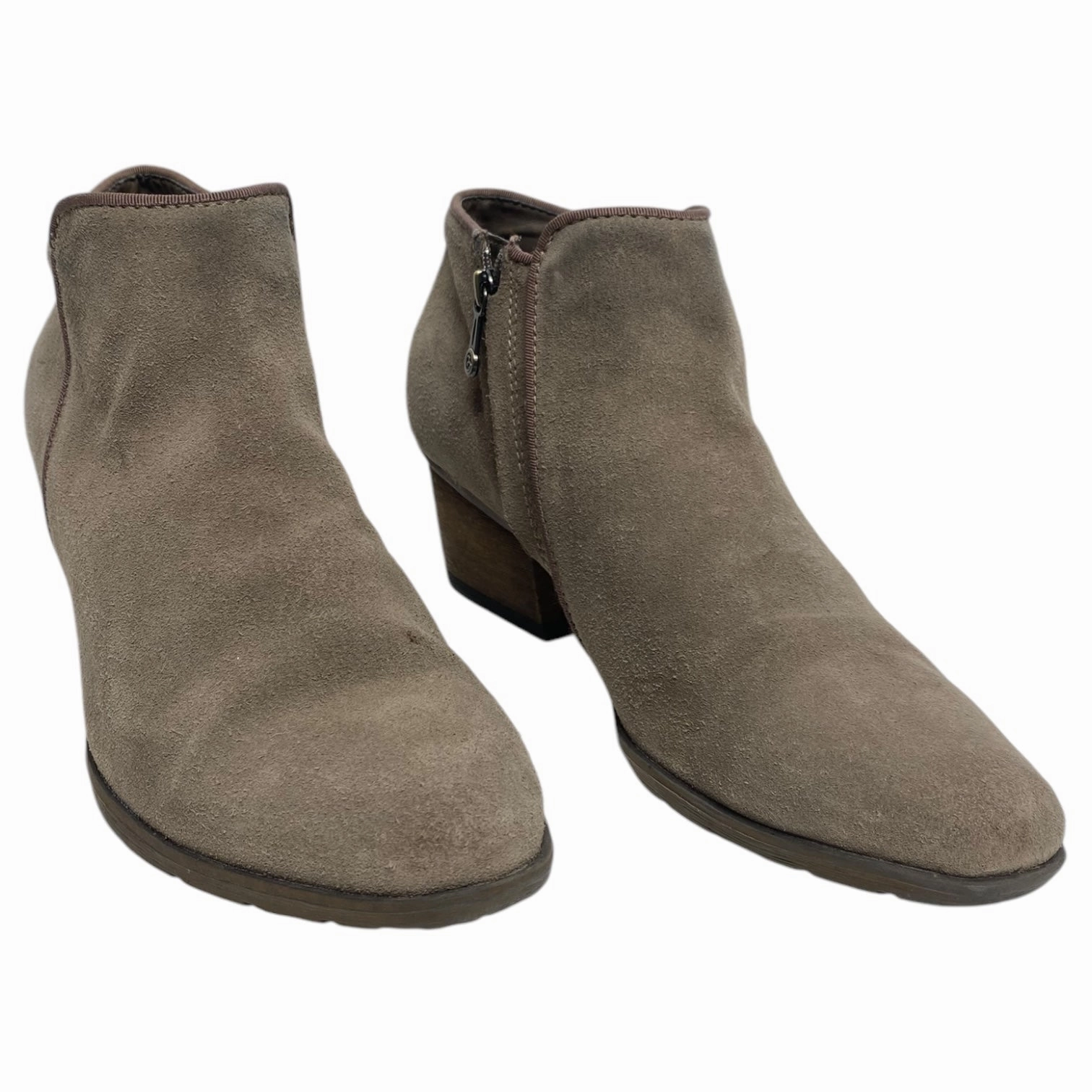Boots Ankle Heels By Blondo In Brown, Size: 8