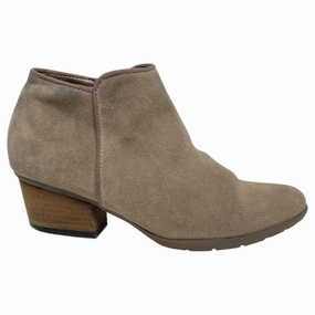 Boots Ankle Heels By Blondo In Brown, Size: 8