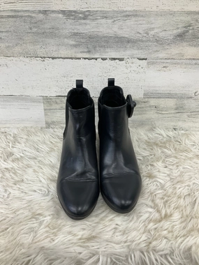Boots Ankle Heels By Clothes Mentor In Black, Size: 8.5