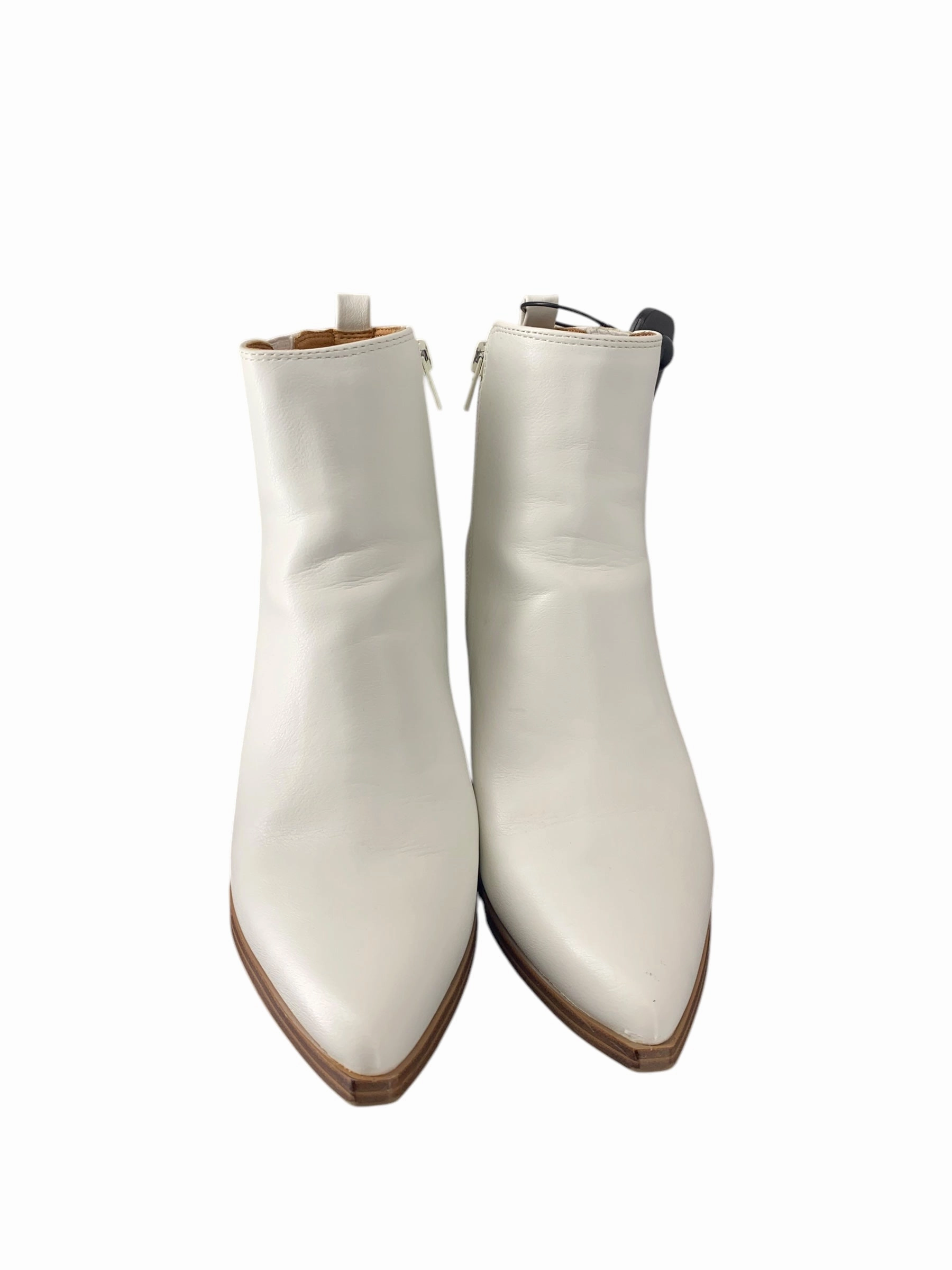 Boots Ankle Heels By Indigo Rd In White, Size: 10