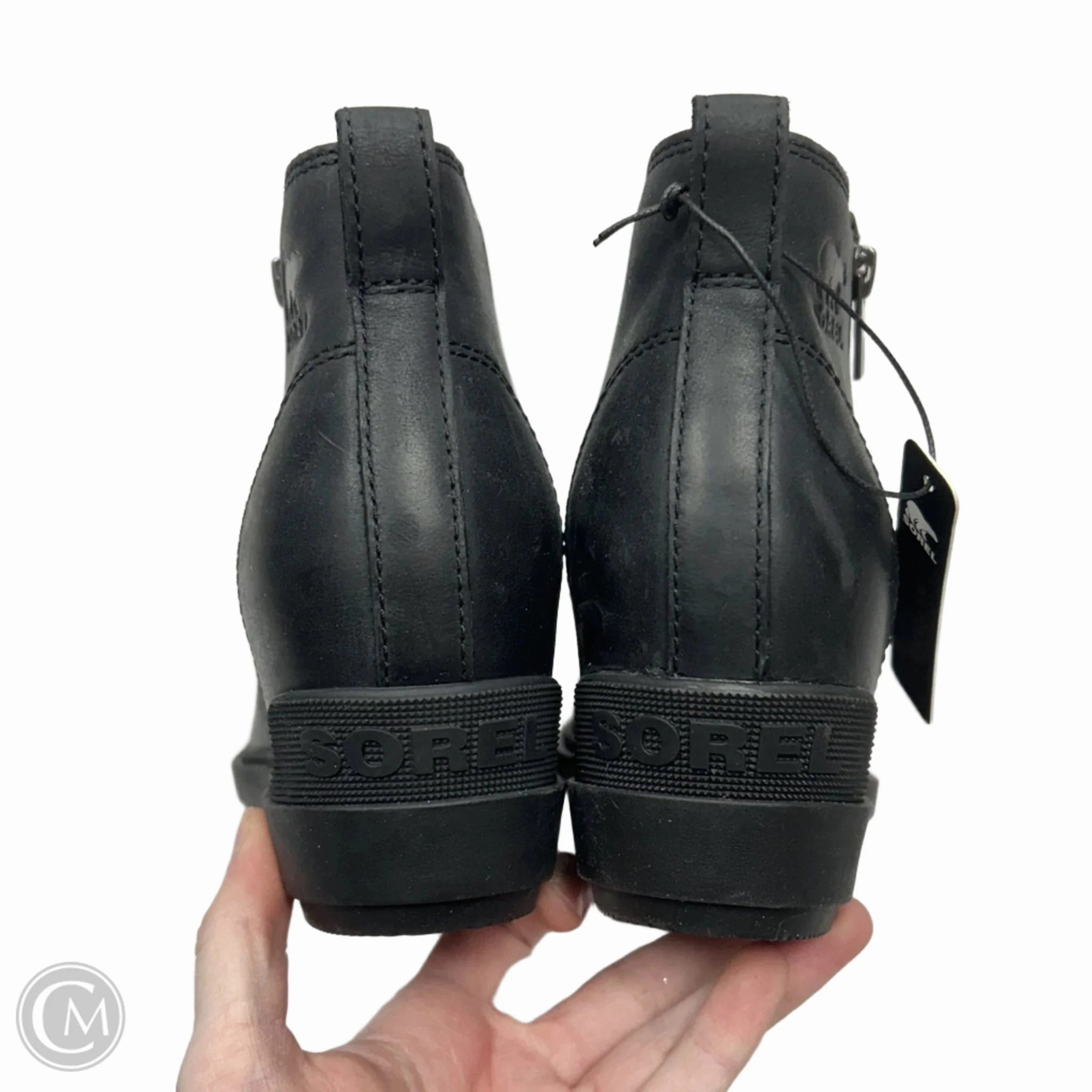 Boots Ankle Heels By Sorel In Black, Size: 8.5