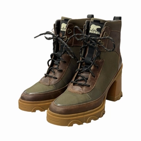 Boots Ankle Heels By Sorel In Green, Size: 9.5