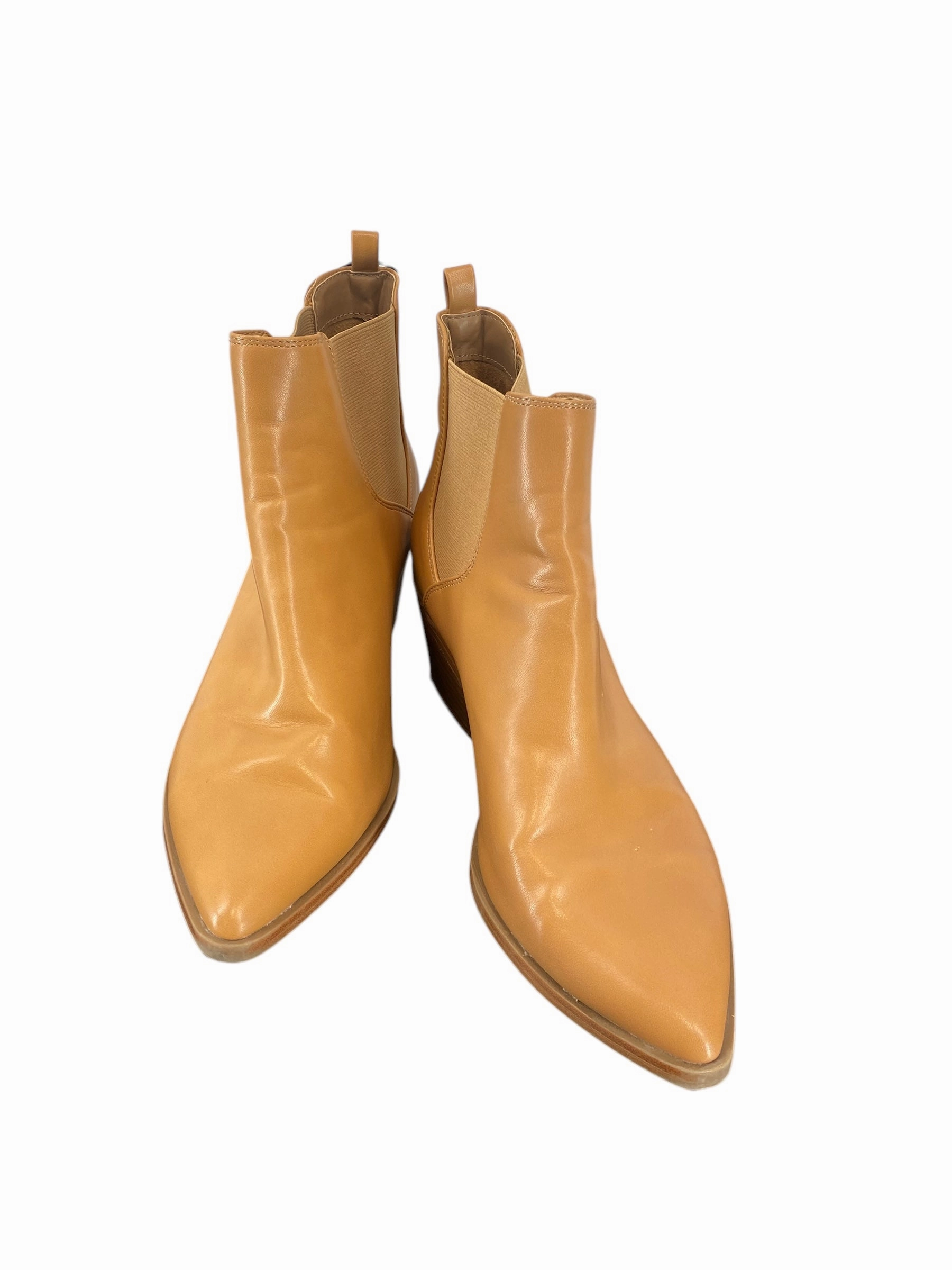 Boots Ankle Heels By Universal Thread In Brown, Size: 9