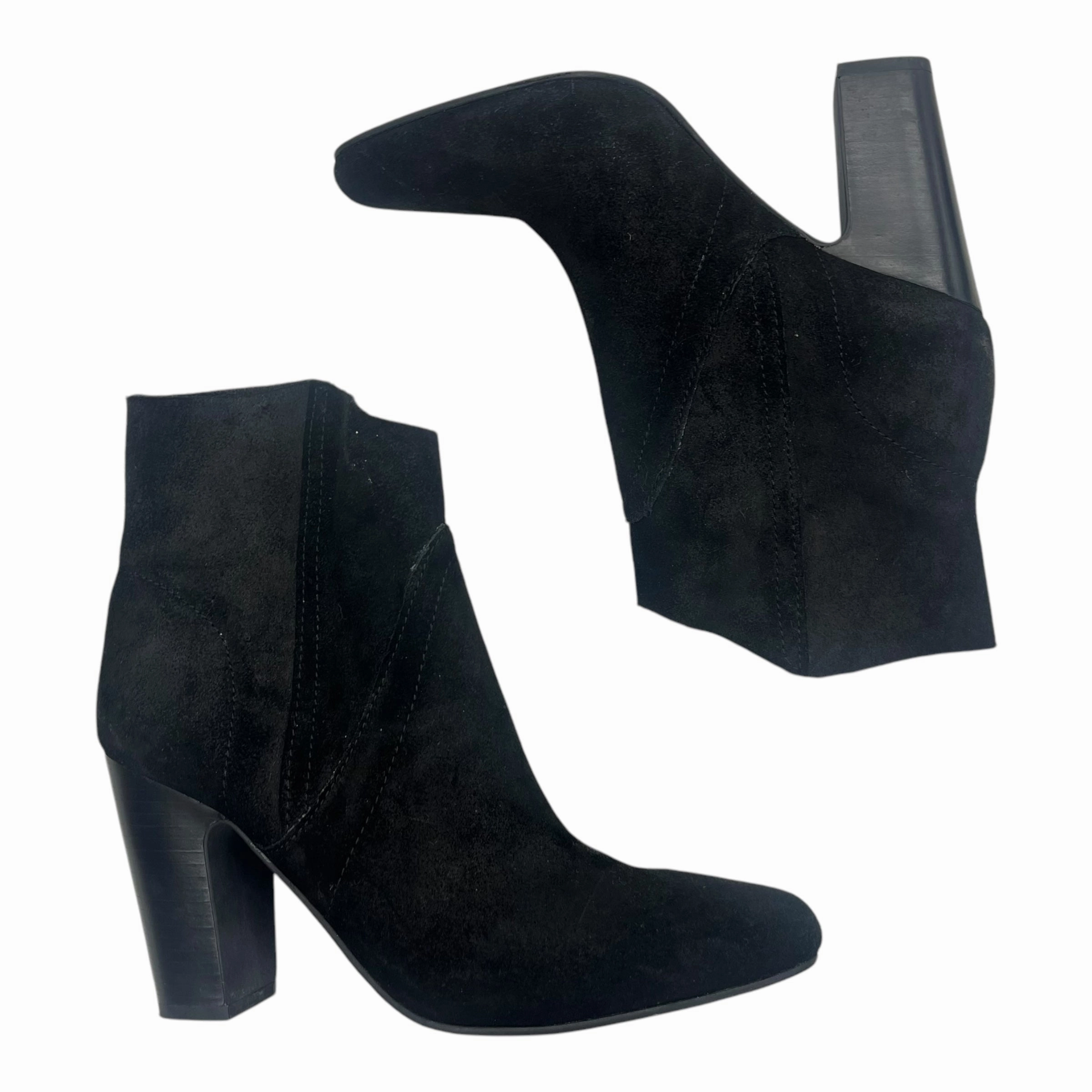 Boots Ankle Heels By Vince Camuto In Black, Size:7.5