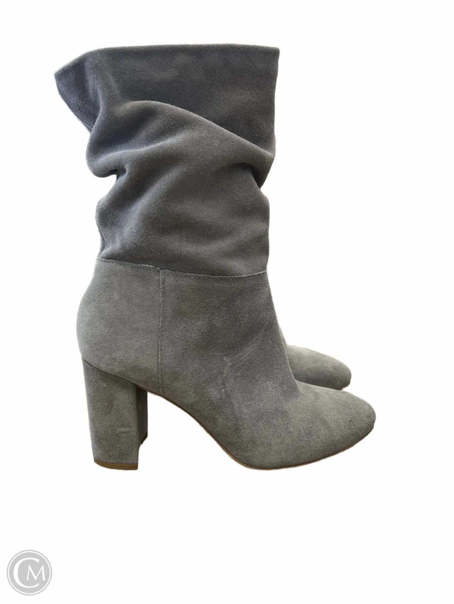 Boots Mid-calf Heels By Chinese Laundry In Grey, Size: 7