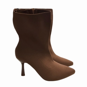 Boots Mid-calf Heels By Torrid In Brown, Size: 8.5