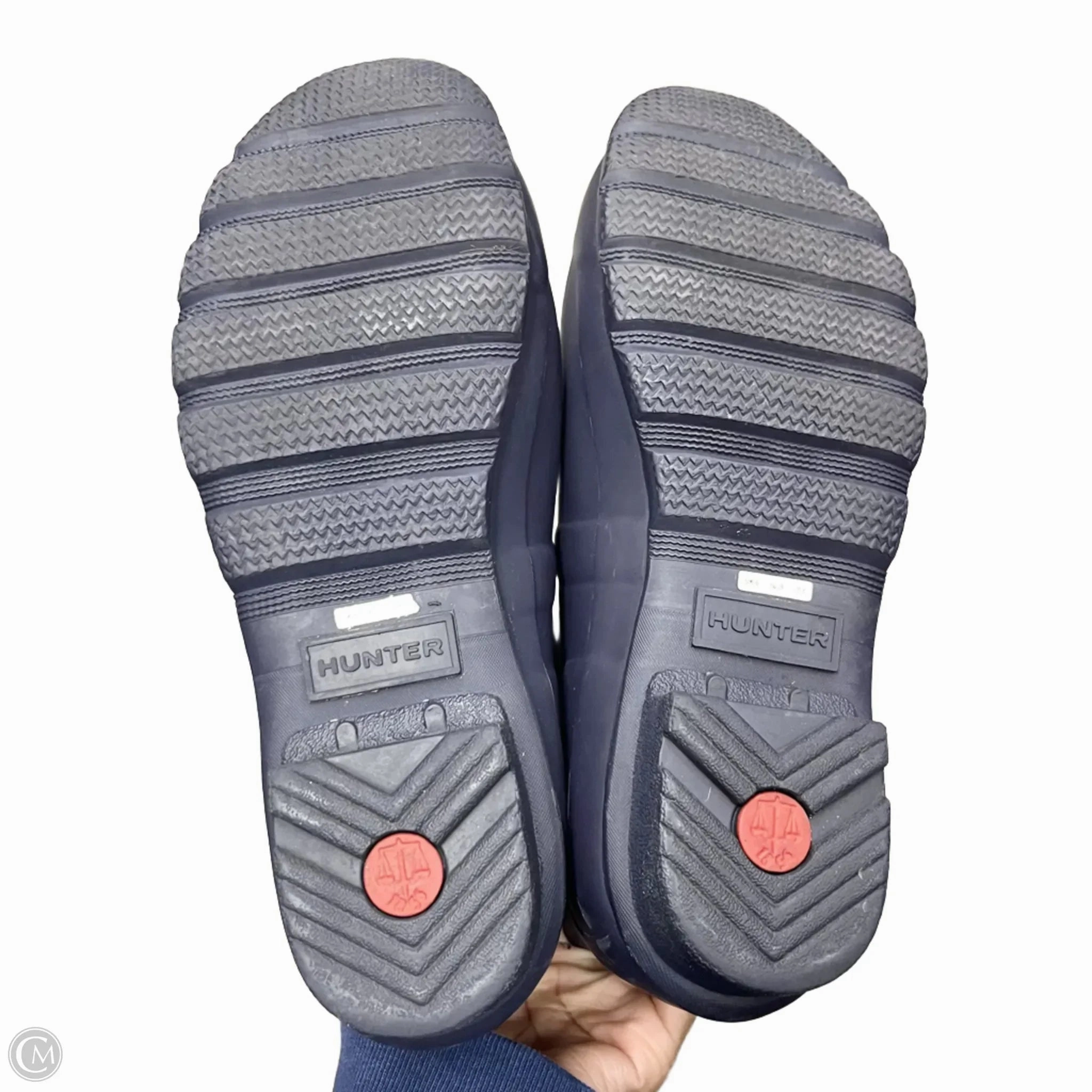 Boots Rain By Hunter In Navy, Size: 8