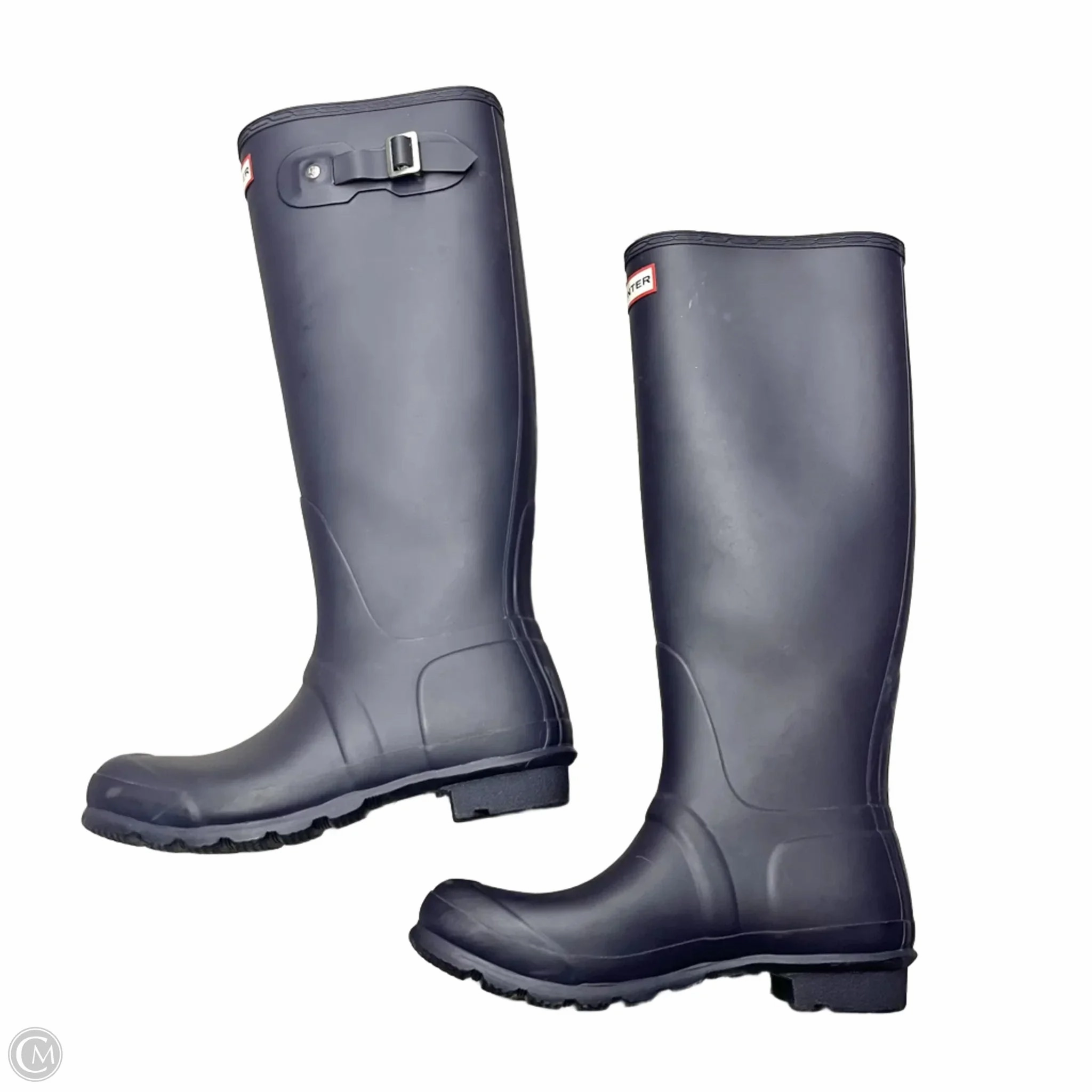 Boots Rain By Hunter In Navy, Size: 8