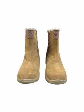 Boots Snow By Columbia In Tan, Size: 8