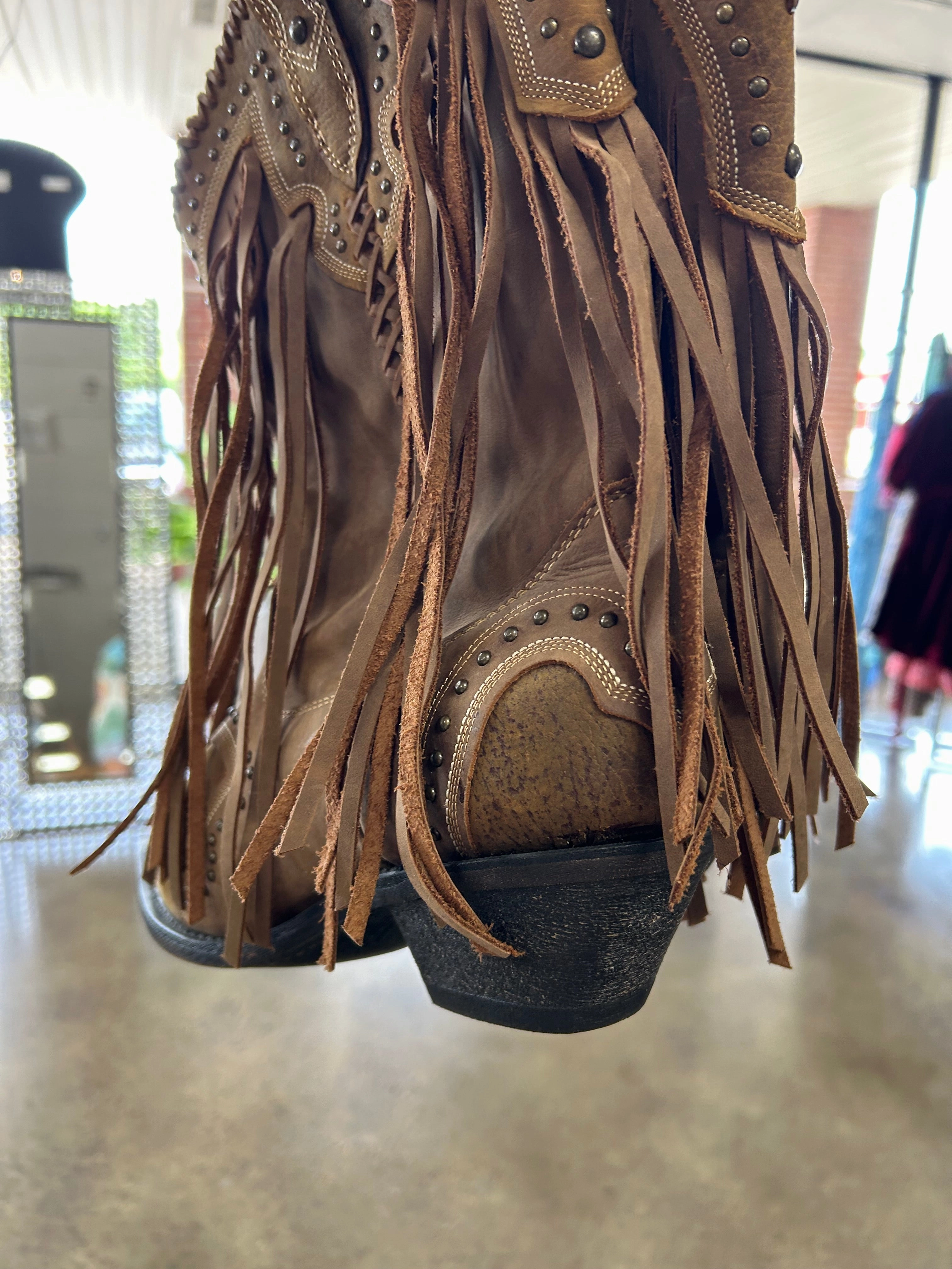Boots Western By Clothes Mentor In Brown, Size:11