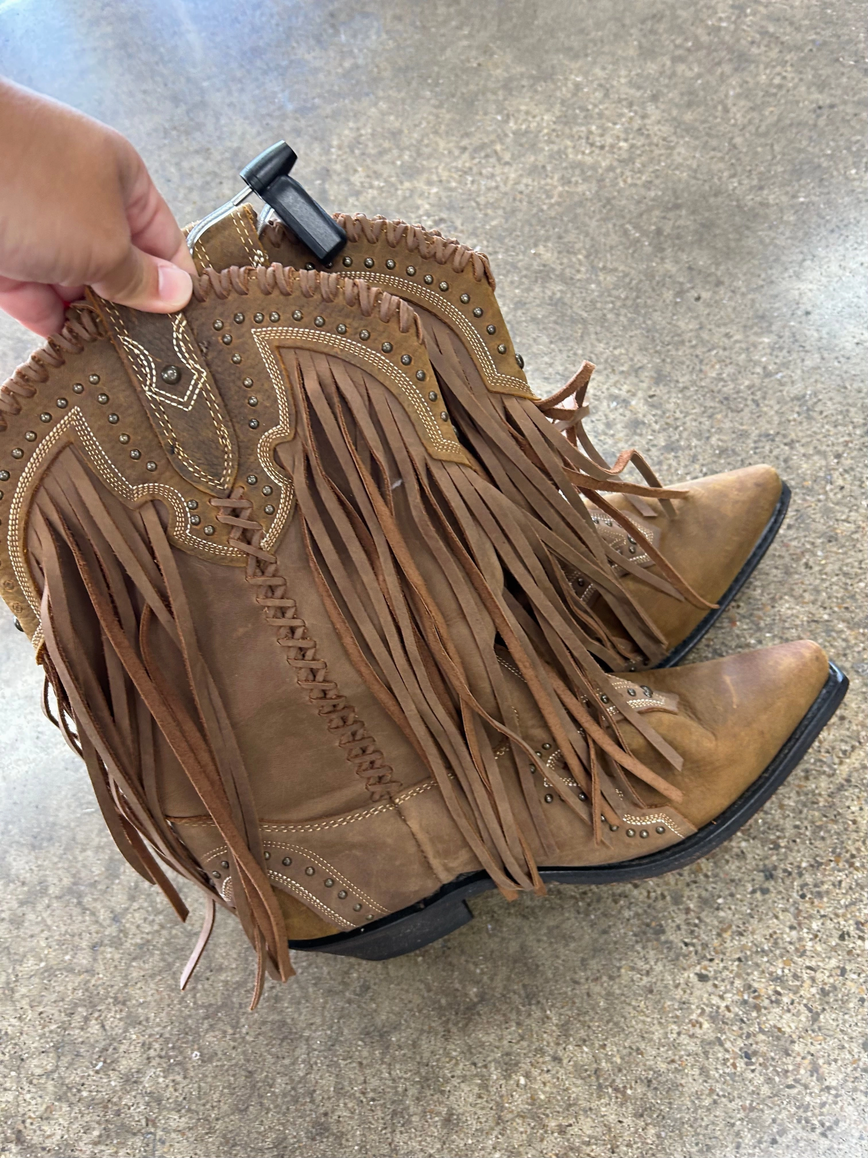 Boots Western By Clothes Mentor In Brown, Size:11
