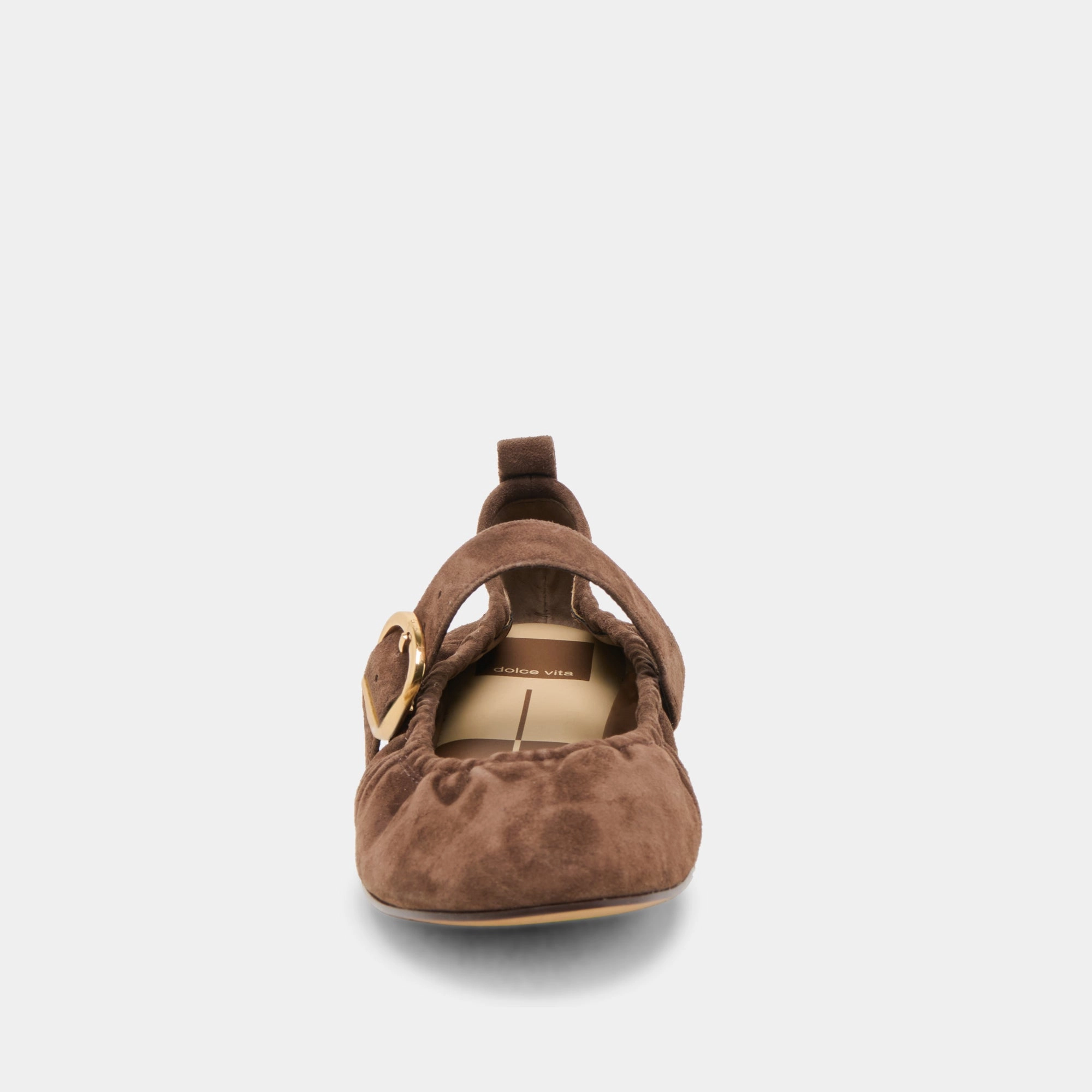 CAELY BALLET FLATS DK BROWN SUEDE