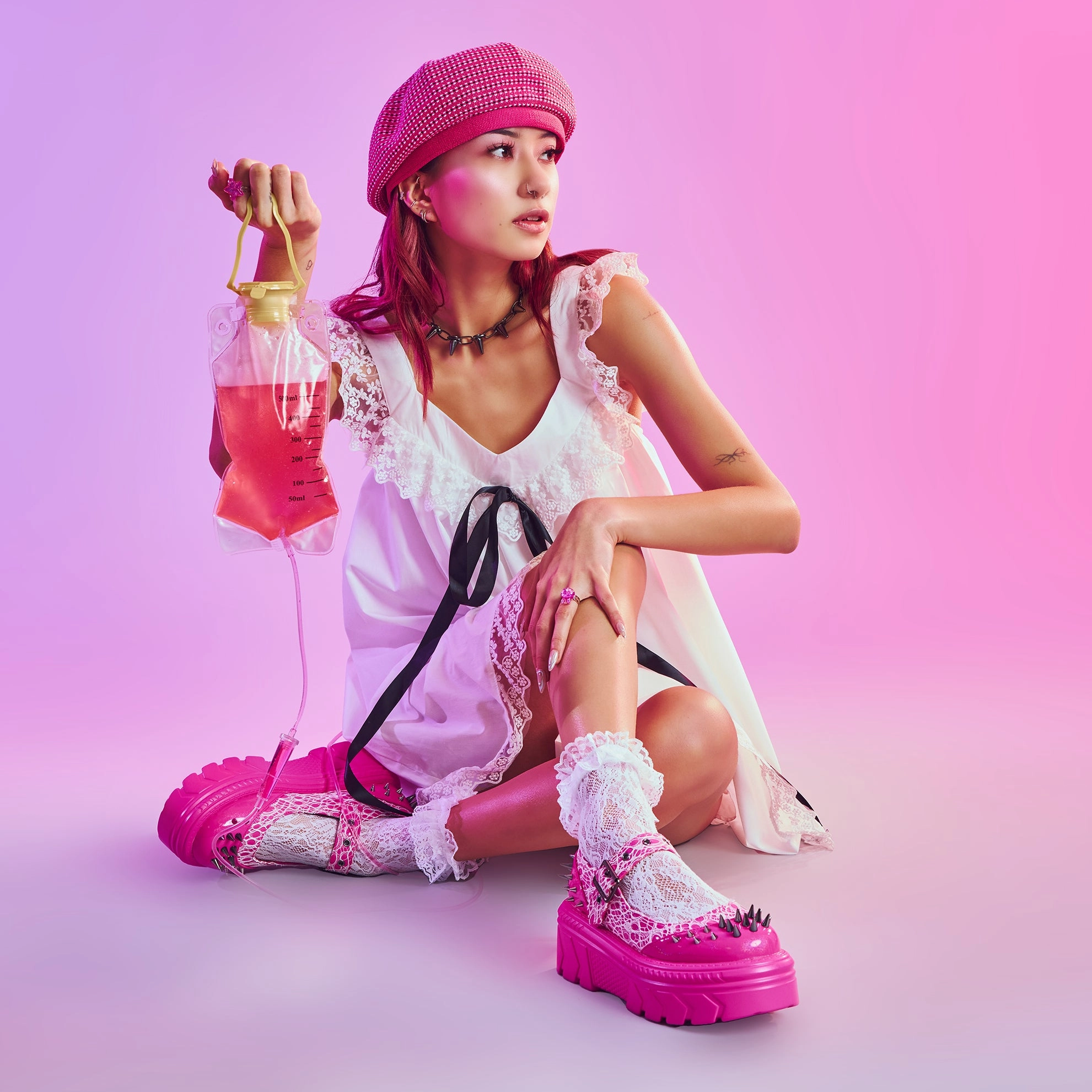 Candyfloss Demon Spiked Stomper Mary Janes