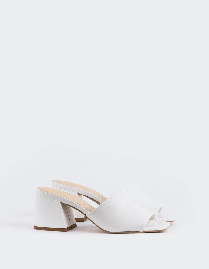 Clarabelle White Leather