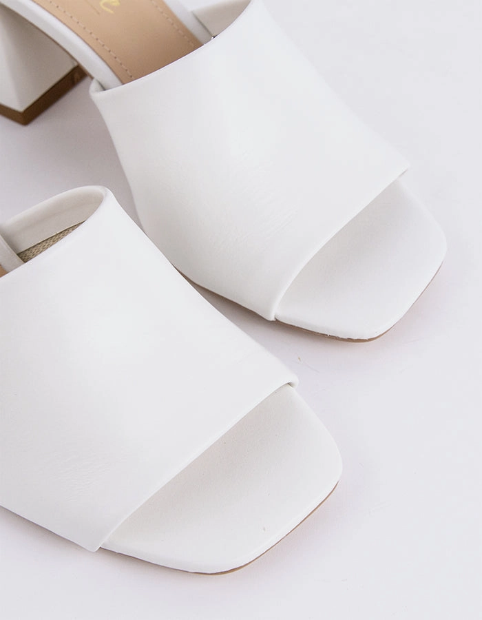 Clarabelle White Leather