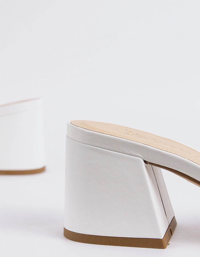 Clarabelle White Leather