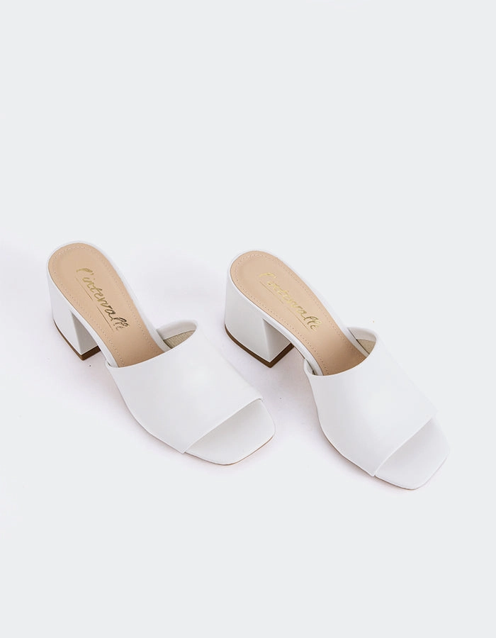 Clarabelle White Leather