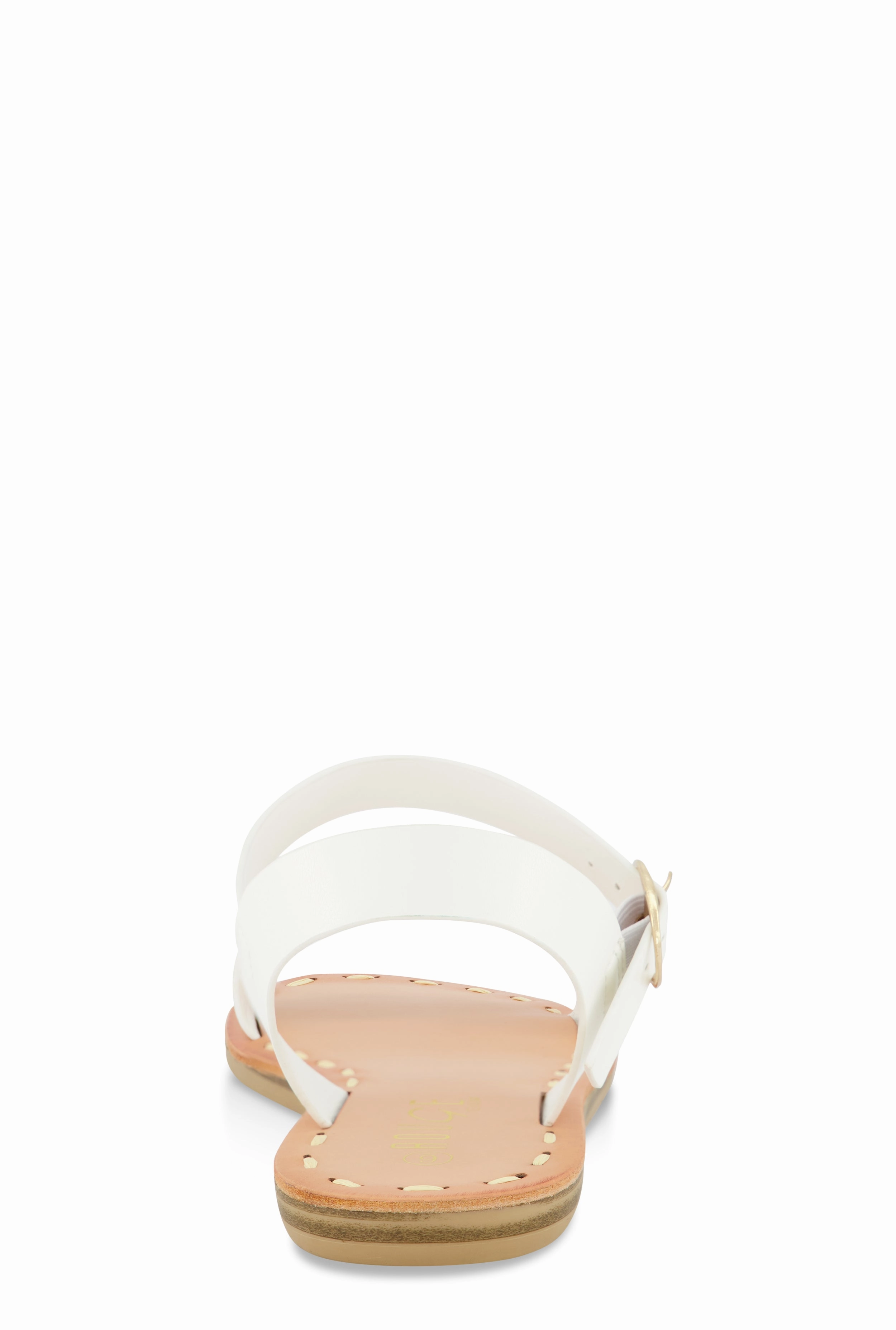 Contrast Stitch Ankle Strap Sandals