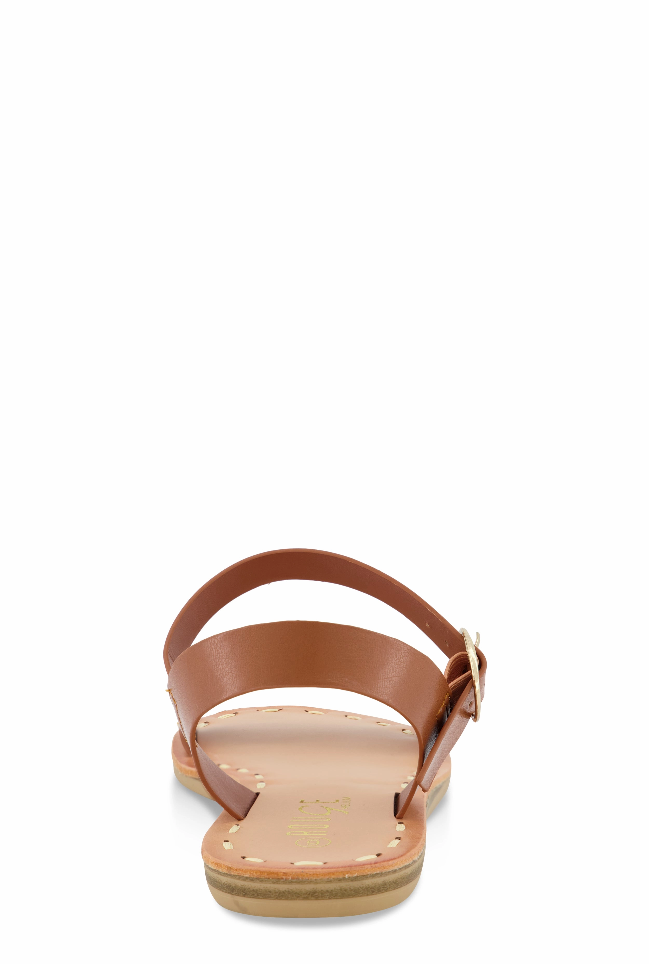 Contrast Stitch Ankle Strap Sandals