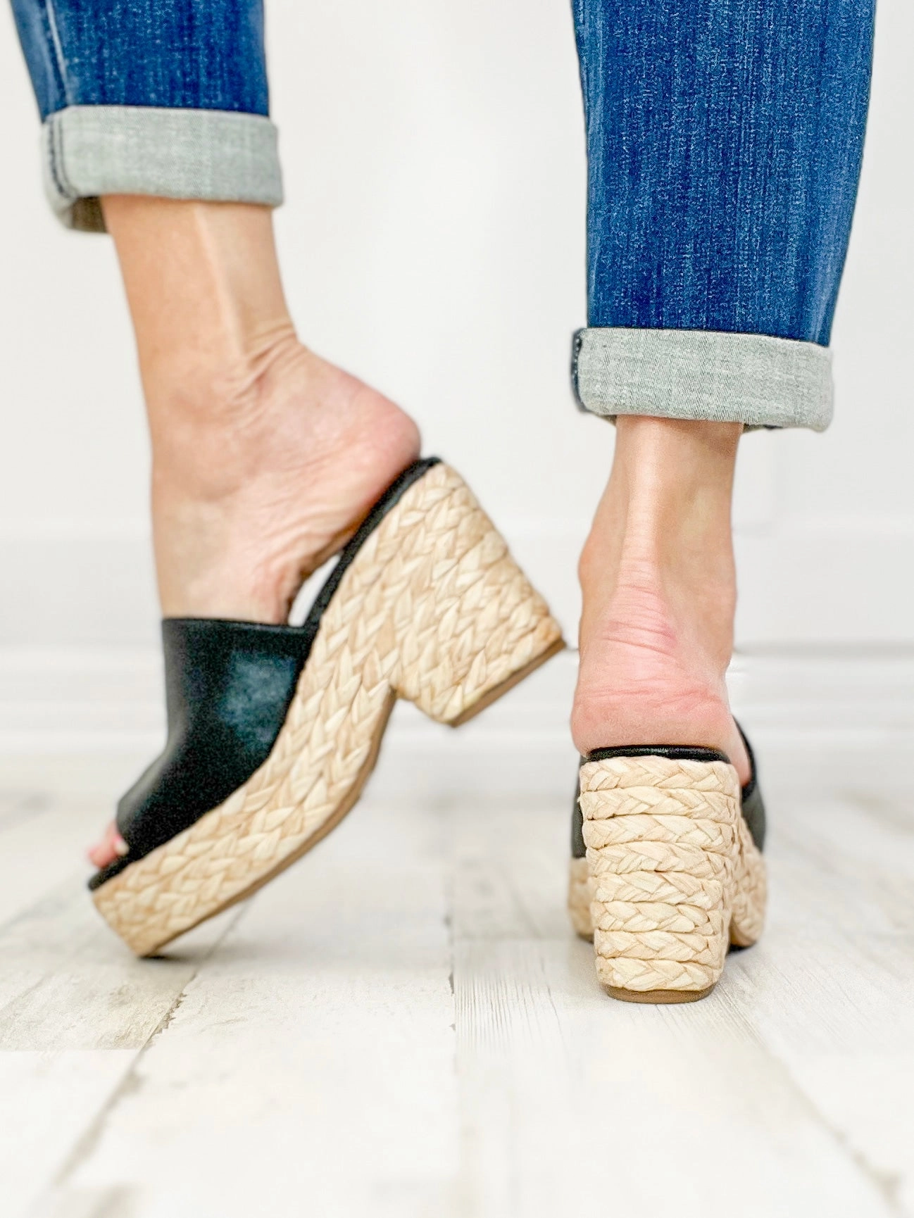 Corkys Solstice Wedge Sandals in Black