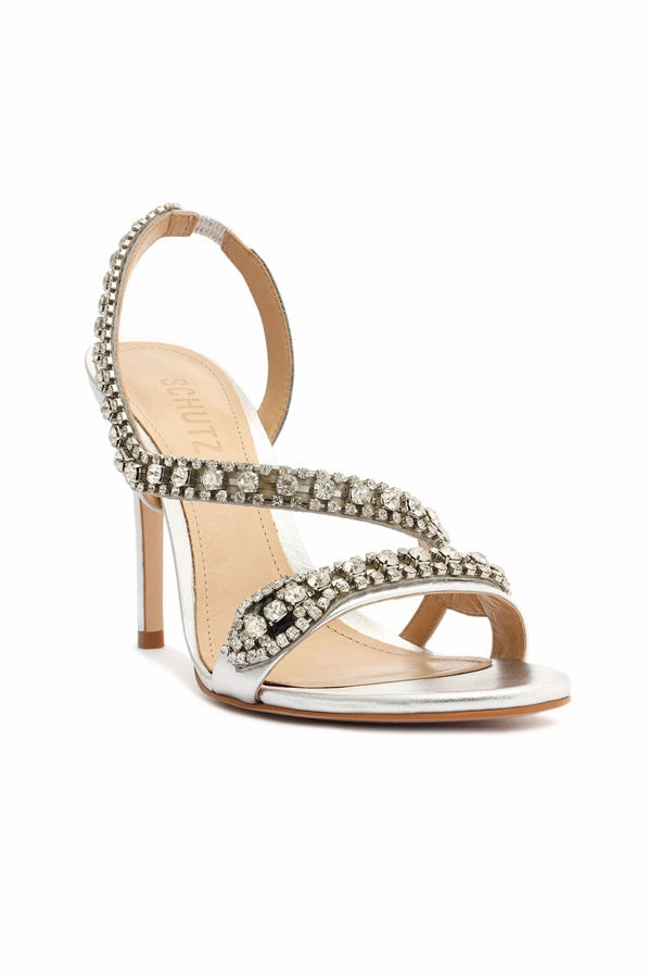 Court Metallic Sandal - Silver