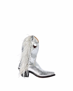 Crawford Metallic Silver Python