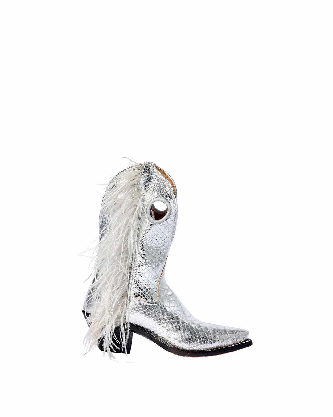 Crawford Metallic Silver Python